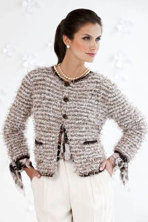 chanel style knitted jackets